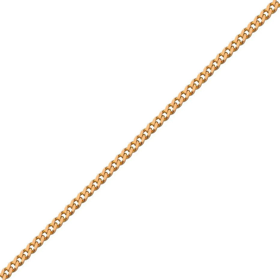 14K Panser Facet 18,5cm 0,85mm Guld Armbånd - BNH