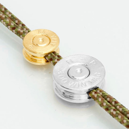 14K A Rise up 9mm sølv 13mm guld patron armbånd