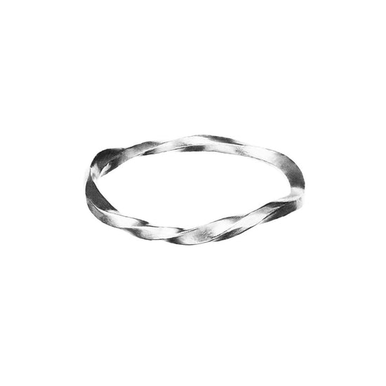 Siv ring Sølv Maanesten  - spar 50 %