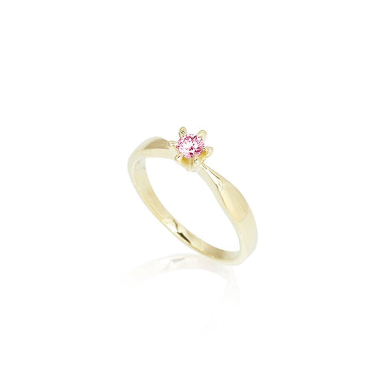 0,10ct Present 8k ring str. 54 0,10 ct LG Pink